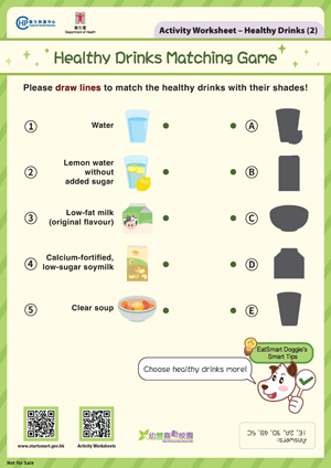 Healthy Drinks Matching Game
